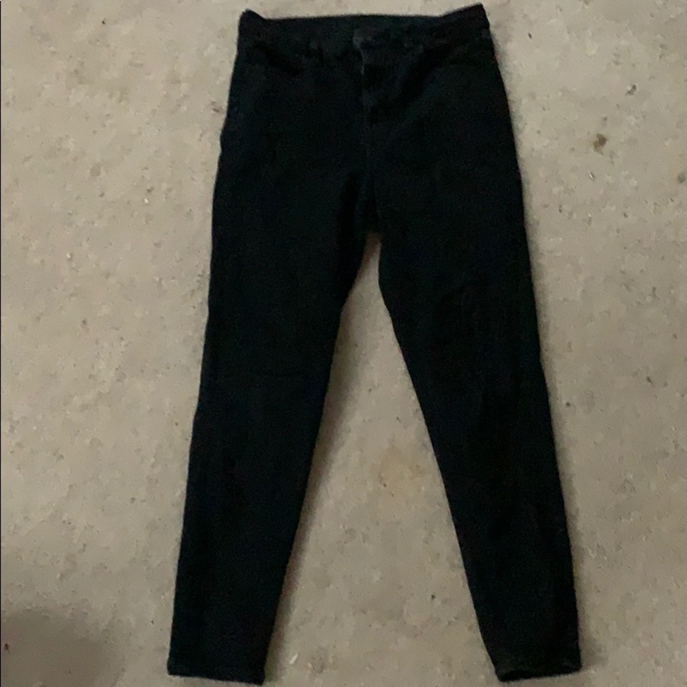 High waisted skinny jeans